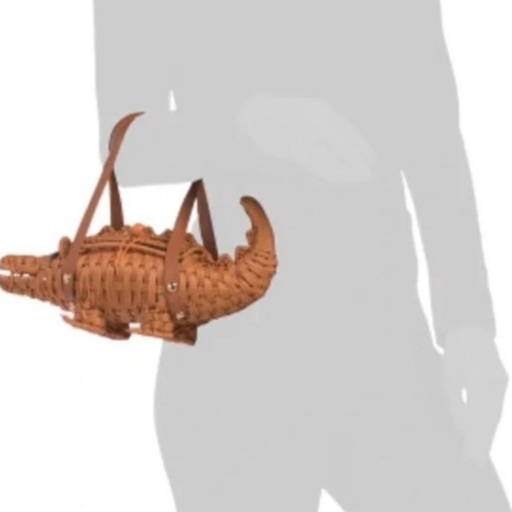 Viral Rare Tommy Bahama Crocodile clutch novelty statement bag - Picture 2 of 10